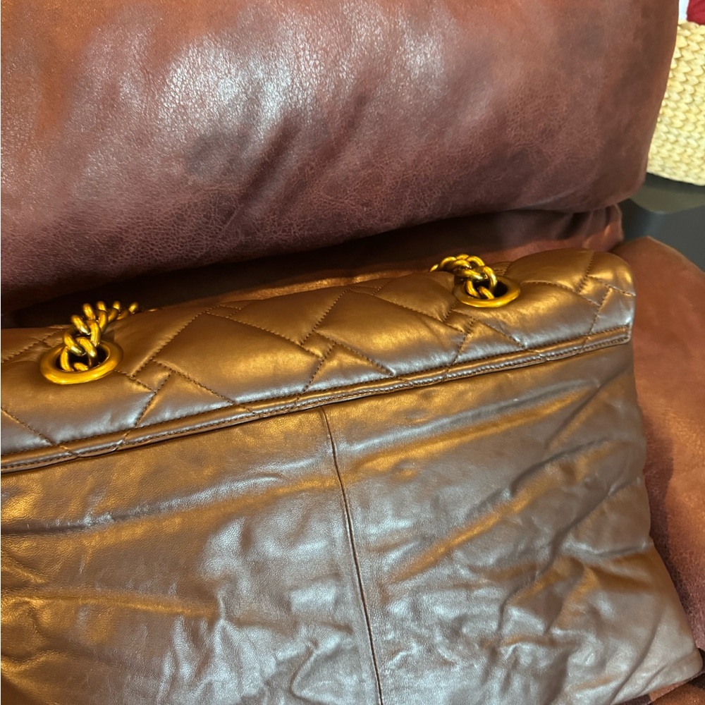 Kurt Geiger Chocolate Quilted Shoulder Bag - Picture 6 of 8